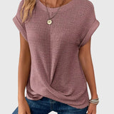 Grace - Elegant Blouse with Crew Neck