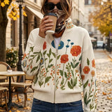 Brianna - Wildflower Meadow Zip Cardigan