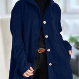 Abigail - Corduroy Hooded Cardigan