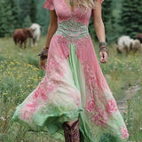Holly - Short Maxi Floral Dress