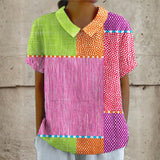 Vivian - Colorful Patchwork Blouse