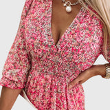 Stephanie - Floral Puff Sleeve Dress
