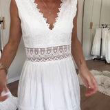 Juniper - Handcrafted Lace Dress with V-Neckline
