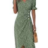 Meredith - Floral V-Neck Dress