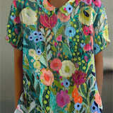 Crystal - Watercolour Floral Blouse