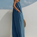 Valentina - Denim Wide-Leg Jumpsuit