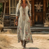 Holly - Casual Long Sleeve Dress Inspired by Vintage