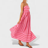 Andrea - Long Striped Dress