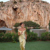 Megan - Maxi Dress in Satin