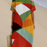 Amber - Colorful Patchwork Dress