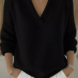 Linda | Relaxed V-Neck Sweater