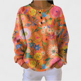Alyssa - Colorful Floral-Pattern Sweater