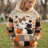 Cozy Pumpkin Ghost Hoodie