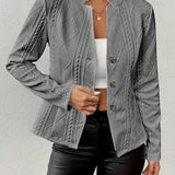 Lyla - Sculpted Button Jacket