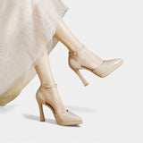 Brenda Leather Heels