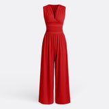 Aaliyah - Chic Sleeveless Jumpsuit with Wide Legs