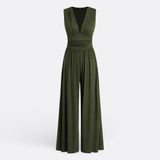 Brielle - Chic Sleeveless Jumpsuit with Wide Legs