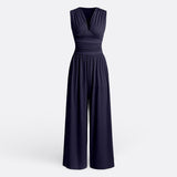 Brielle - Chic Sleeveless Jumpsuit with Wide Legs