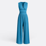 Brielle - Chic Sleeveless Jumpsuit with Wide Legs
