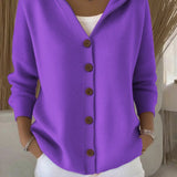 Doris | Hooded Knit Cardigan