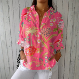 Iris - Tropical Floral Print Shirt