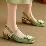 Mathilde – Elegant Women's Shoes with Floral Detail