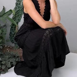 Juniper - Handcrafted Lace Dress with V-Neckline