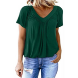 AMARA - Women Casual V-Neck Top