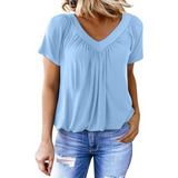 AMARA - Women Casual V-Neck Top