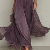 Samantha - Vintage Elegant Chiffon Maxi Dress