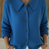 Marilyn | Collared Button-Front Cardigan