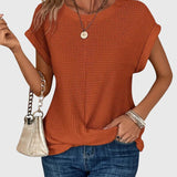 Grace - Elegant Blouse with Crew Neck