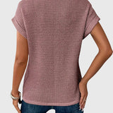 Grace - Elegant Blouse with Crew Neck