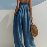 Valentina - Denim Wide-Leg Jumpsuit