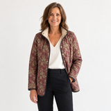 Evelyn - Retro Floral Print Jacket