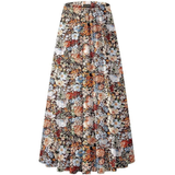 Keira and Winter Floral Print Elastic Waist Skirt