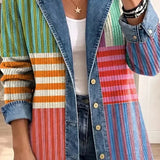 Samantha | Retro Geometric Art Jacket