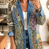 Allison | Vintage Floral Denim Jacket